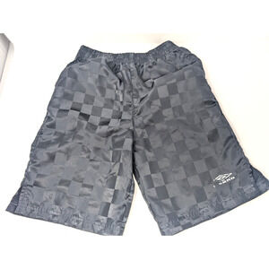 Umbro Vintage Youth Kids Large (14-16) Checkered Shorts Retro 90s Athletic